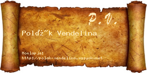 Polák Vendelina névjegykártya